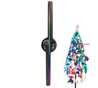 3D Hologram Fan Resolution 2000X224 | 3D Holographic Projection | Display Fan Remote Control 42Cm for Animation Christmas Halloween Video Bar Shop