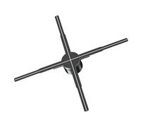 3D Hologram Fan Rotates Virtual Imaging Projection Video Picture LED Holographic Projector Supports Wifi Wide Viewing Angle(50cm HD edition)
