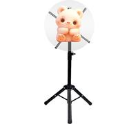 3D Hologram Fan Stand with Multi-Function Base, Fan Foldable Tripod Stand, Height 15.5 to 39 Inch for A Variety of Hologram Fans (Excluding Fan)