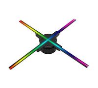 3d Hologram Fan Updating 50CM 4 Fan Hologram Fan Light With Wifi Control 3D Hologram Advertising Display LED Fan Holographic Imaging For Holiday Christmas Holographic Projector
