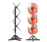 3D Hologram Fan - Vertical Advertising Display with Rotating Projection for Bars, Shops, Halloween, and Christmas Events