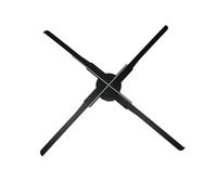 3D Hologram LED Fan Projector, 3D Fan Hologram Projector Remote Control Commercial Advertising Display Holograma Projetor Transmit Picture Video(56cm)