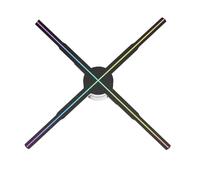 3D Hologram LED Fan Projector, Hologram Projector Fan 3D Display Wifi Advertising Logo Light Led Sign Holographic Lamp 3D Projectors 52-80CM