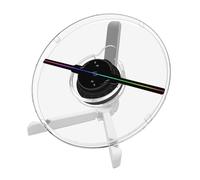 3D Hologram Projector 25cm Fan Desktop Advertising Machine Naked Eye WiFi Led Logo Holographic Light Player Show
