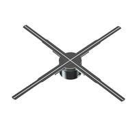 3D Hologram Projector Advertising Display Fan Wall Mounted Player 3D Naked Eye 2K HD LED Photo Video Fan with 576pcs LED