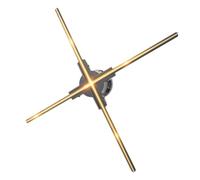 3D Hologram Projector Advertising Display Fan Wall-mounted Player Naked Eye 2K HD LED Photo Video With 624pcs