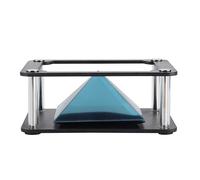 3D Hologram Pyramid Projector, Smartphone Hologram Phone Smart Hologram Projector Popular Smartphone Hologram Pyramid for Dark Rooms for Cartoon Interaction(Cylindrical)