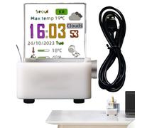 3D Holographic Display Cube Small Weather Station Digital Time
