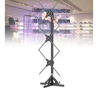 3D Holographic Display Fan with Stand Set, LED Projector with WiFi & Bluetooth, App and Remote Control for Holiday Events and Parties, 45cm