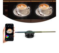 3D Holographic Display for Business Stores Advertising Projector WiFi Projector 224 LED Beads, General Brightness, 16.54 In Circular 2 Fan Blade Hologram