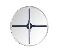 3D Holographic Fan LED Display Projector For Store Advertising, Mini Hologram 3D Sign With Bright Effect Festival Advertising Display(52CM with cover)