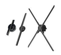 3D Holographic Fan Projector Advertising Display Lights 3D Hologram Advertising Lights Decorative Commercial Promotional Light Festival Advertising Display(D-80cm 928LED)