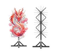 3D Holographic Fan Projector, High-Resolution LED Lamp, Bluetooth Audio Compatible, Ideal for Events, Fairs, Exhibitions, 50cm, Life-Size Display