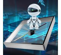 3D Holographic Fan WiFi Projector, 22.04in 3D All-in-one Holographic, Flicker-free Screen, Supports Common Video, Animation and Image Displays, for Use At Christmas, Shops, Bars, Casinos