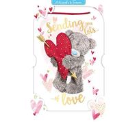 3D Holographic Keepsake Sending Love Me To You Valentine's Day Card