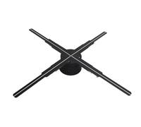3D HOLOGY Fan, WIFI Control HOLographic Projector Fan AC 586PCs LED Beads for the Shop (UK Plug)