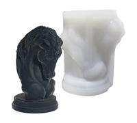3D Horse Head Mold - DIY Animal Statue Resin Casting, Easy Release Silicone Candle Tool | Food Grade Silicone Material 115g Desktop Ornament Maker for Home Living Room