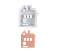 3D House Silicone Molds for Resin Heart House Shaped Mold Scented Making Cake Decorations Baking Tools Handmade