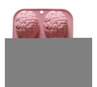 3D Human Brain Heart Silicone Mold | 4-Cavity Handmade 3D Brain Heart Molds for Epoxy Resin,Easy Release Crafts Maker Aid for Dessert Chocolate Jelly Muffin Pudding Clay Wax Soap Resin