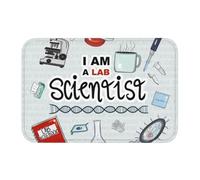 3d I Am A Scientist Front Door Floor Entrance Mat Outdoor Science Physics Chemistry Biology Bathroom Kitchen Doormat Carpet Rug-50x80cm