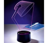 3D Illusion Acrylic Table Lamp - Usb Or Battery Powered Modern Style Portable Colourful Led Light - H41 X W25.5 X D15Cm