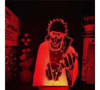 3D Illusion Lamp Anime Naruto Pain Akatsuki 3D LED Colors Changing Nightlights Anime Lamp Naruto Bandai 3D Visual Lighting for Bedroom Bedside