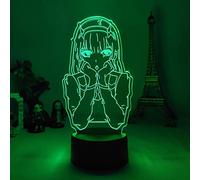 3D Illusion Lamp Led Night Light Anime Darling in Franxx Anime Figure Night Light for Kids, 3D Light lamp 16 Colors Change with Remote Holiday and Birthday Gifts Ideas for Children