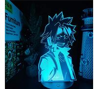 3D Illusion Lamp LED Night Light Boku No Hero Academia Anime Visual Lamp Denki Kaminari Bedroom Decor Light Manga Gift Children's Room Boy Girl Gift Birthday Holiday Christmas
