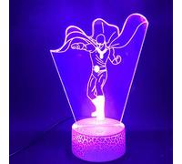 3D Illusion Lamp Led Night Light One Punch Man Table Lamp Bedroom Decoration Cartoon Touch Sensor Kids Children Gadget Gift Saitama USB Decor
