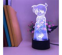 3D Illusion Lamp LED Night Light Table Lamp Detective Conan Case Japanese Anime Lamp Plug in Anime Lighting Light Fixture Lamp