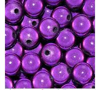 3D Illusion Miracle Acrylic Beads 10 mm / 25pcs (Dark Purple)