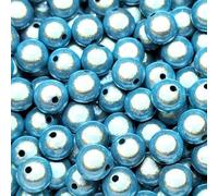 3D Illusion Miracle Acrylic Beads 8 mm / 40pcs (Blue)