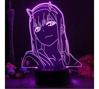 3d Illusion Night Light Darling In The Franxx 002 Anime Character Table Lamp Usb Powered 7 Colors Led Lights With Touch Switch For Kids Gifts Bedroom