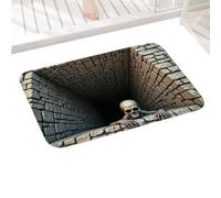 3D Illusion Rug - 3D Visual Hole Design Rectangle Decoration Runner, Optica