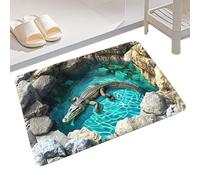 3D Illusion Rug,Comfortable Plush Puddle Print Pad | Non-Slip 3D Illusion Front Floor Mats - for Home, Living Room, Bedroom, Kitchen, Shower, Tub, Toilet, Front Door, Apartment, Workplace, Indoor, Out
