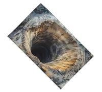 3D Illusion Rug - Creative Non-Slip Visual Mat | Playful Room Decoration Living Area Event Room Celebration Accent Damage and Function in Any Environment. Enjoy the