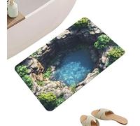 3D Illusion Rug | Non-Slip Absorbent Washable Waterfall,Optical Illusion Door Mat Area Rug - for Home Decor Bedroom Bathroom Kitchen Entryway Front Door Office Apartment Dorm