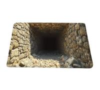 3D Illusion Rug with Optical Illusion - Mat with Endless Abyss Illusion and Non-Slip Underside, Crystal Velvet Area Rugs, for Indoor and Outdoor Use Living Room Bathroom Entrance Area