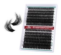 3D Individual Eyelashes Lash Clusters Kit C Curl Eyelashes Individual Kit Natural Lash Extension Kit with Russian Cluster Mix 9-16mm（60+80P）