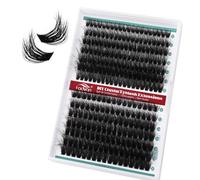 3D Individual Eyelashes Lash Clusters Kit D Curl Eyelashes Individual Kit Natural Lash Extension Kit with Russian Cluster Lashes Glue Bond and Seal and Lash Tweezers Mix10-20mm（60+80P）