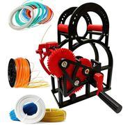 3D Industrial Filament Respooler, Manual Spool Winder with Without Tangling, Universal Wire/Welding Thread Winder for 20cm Spools,for 3D Printing Enthusiasts,Textile Artists(Red)