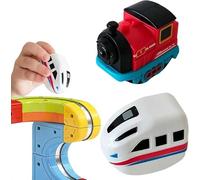 3D Infinity Track, Replacement Electric Train Cars, USB Rechargeable 3D Infinity Add-On Train Car for Flexible Race Tracks,Cannot Operate Alone Tracks & Cable Not Included (2PCS Red+White01)