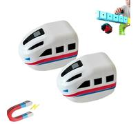 3d Infinity Track Replacement Electric Train Cars, Usb Rechargeable Electric Tain, Compatible With Klickrail Electrictrain Set,cannot Operate Alone,for Use With Tracks Only (White 2pcs)