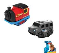 3D Infinity Track, Replacement Electric Train Cars, USB Rechargeable Replacement Train Cars, Add-On for Electric Trains Set Tracks, Not Standalone, Tracks & Cable Not Included