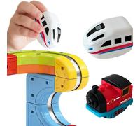 3D Infinity Track,Replacement Magnetic Electric Train Cars for Klick Rail Electric Train Set Tracks,3D Trains Routes with Mix-and-Match Stem Cubes,Add-On Accessory for Kids