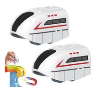 3D Infinity Track, Replacement Magnetic Electric Train Cars for klick Rail, Rechargeable 3D Infinity Track Train Head for Flexible Race Tracks,Cannot Operate Alone, Tracks & Cable Not Included