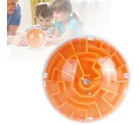 3D Intellectual Maze Your Mind With Puzzle Sphere Perfect For Brain Teasers And Skill Development For All Ages (Orange, 10.2cm)