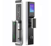 3D Intelligent Recognition Door Lock, Remotely Controlled Door Lock, 7 Ways to Unlock, Temporary Password Unlock, Indoor High-Definition Large Screen Display, for Home Entry Doors
