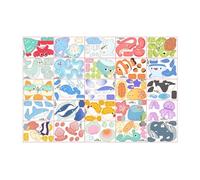 3D Interlocking Jigsaw Puzzle, Educational Motor Skill Development - 3D Animal Set for Children Boys Girls School Bedroom Study Parties