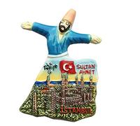 3D Istanbul Turkey Refrigerator Fridge Magnet Tourist Souvenirs Handmade Ceramics Craft Magnetic Stickers Home Kitchen Decoration Travel Gift